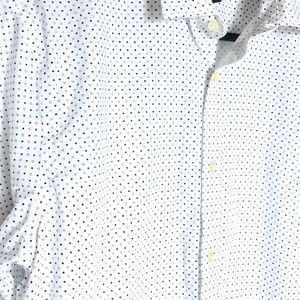 Banana Republic Shirts - Banana Republic Mens White & Blue Print Button Up Banana Republic Shirts - Banana Republic Mens White & Blue Print Button Up